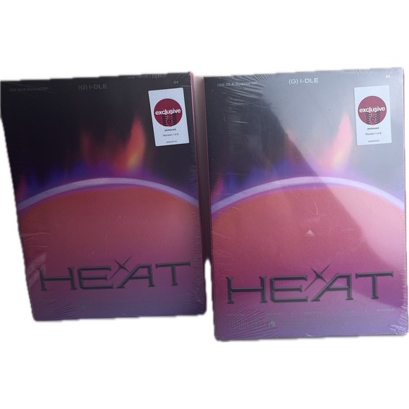 Lot of 2 - (G)-idle Heat CDs (Flare & Blaze Version) - NEW SEALED - Picture 3 of 3